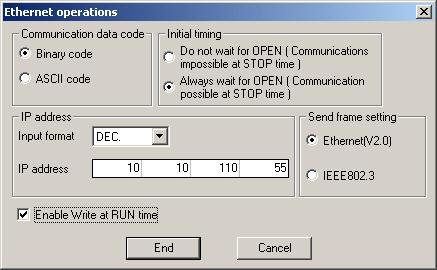 Ethernet Download on Ethernet Operations Network Parameter Melsecnet Ethernet Gx Developer