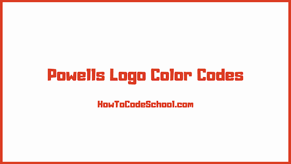 Powells Logo Color Codes