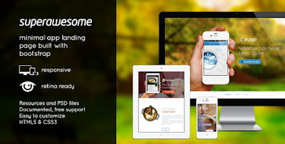 Superawesome � Retina Bootstrap App Landing Page