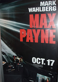 Max Payne film props on display at the Cinerama Dome