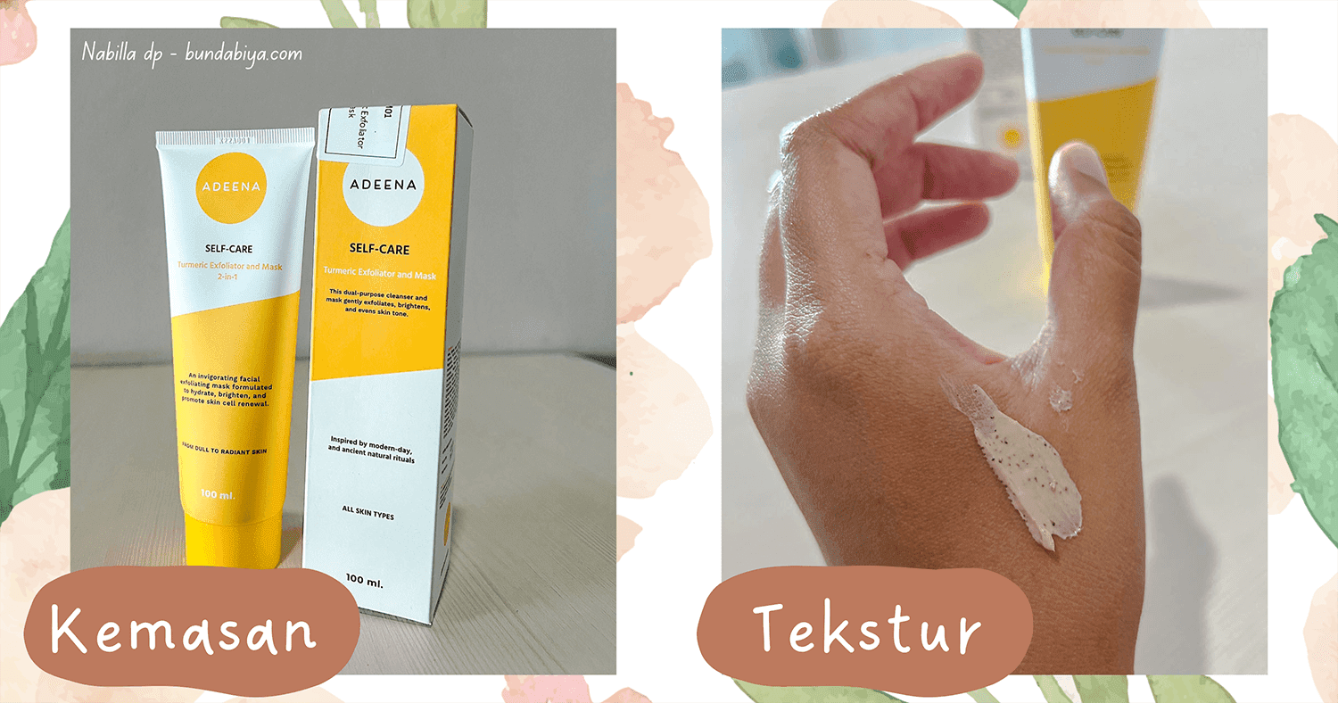 review Turmeric Exfoliator and Mask adeena