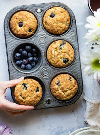 muffin con mirtilli