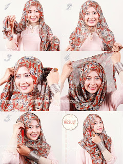 Cara Memakai Jilbab Pashmina Sifon Modern 