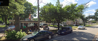 cars and people at Dairy Queen