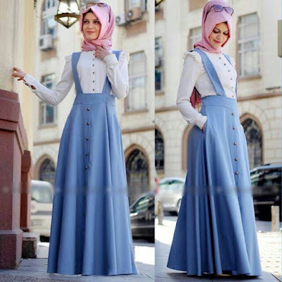 Baju Maxi Overall Kodok Muslimah Terbaru 2015