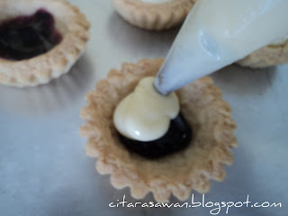 Blueberry Cheese Tart / Tart Keju Blueberi ~ Resepi Terbaik