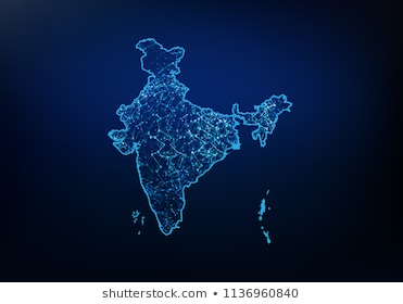 Indian map picture from satellite