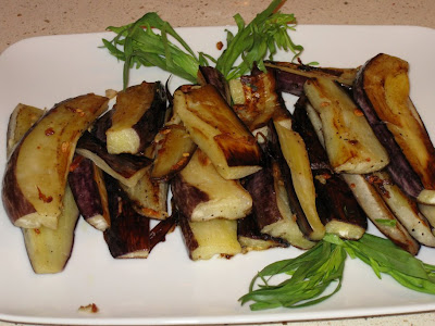 Roasted eggplant