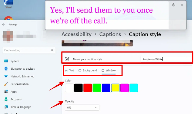 Customize text and background colors