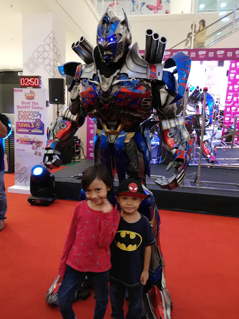 JUMPA TRANSFORMERS BUMBLEBEE, OPTIMUS PRIME DAN SANTA CLAUS DI AEON SHAH ALAM