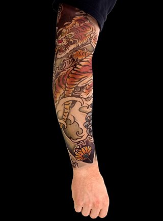 meaning of a dragon tattoo half arm sleeve tattoos