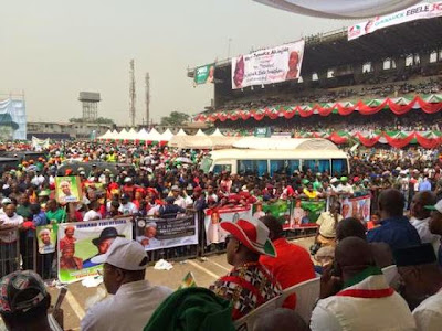 OMG!!! Check Out crowd at PDP presidential rally in Lagos