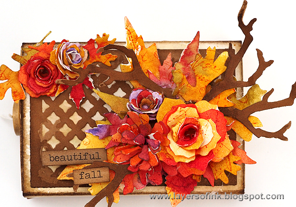 Layers of ink - Autumn Matchbox Tutorial by Anna-Karin