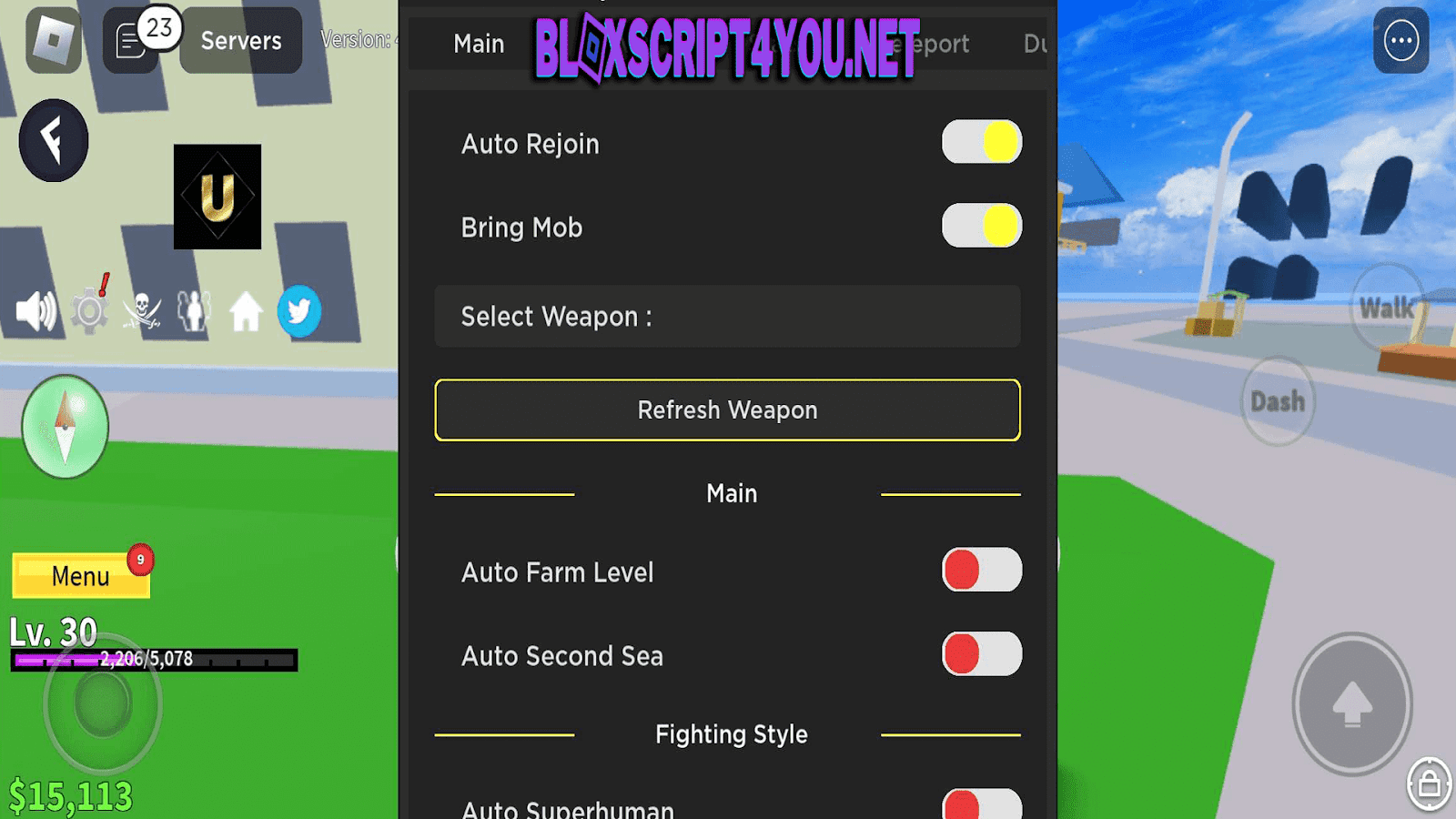 URANIUM HUB Blox Fruits Mobile Script