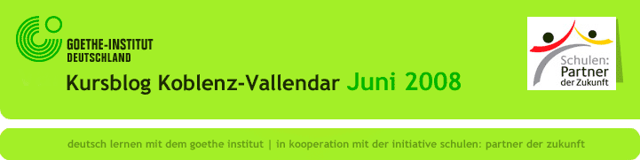 Kurs Goethe-Institut Vallendar-Koblenz 2008