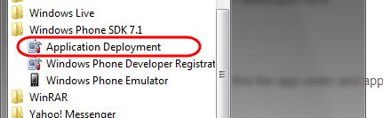 WP7ApplicationDeployment