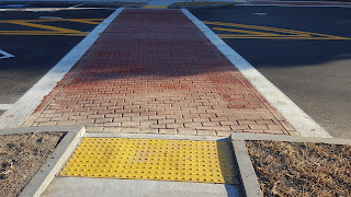 polymer crosswalk in place