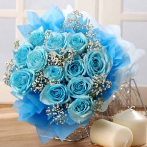 I want one single blue rose,