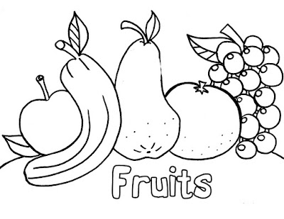 Desenhos de Frutas para Colorir