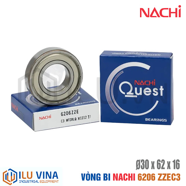 6206-ZZEC3 - Vòng bi, Bạc đạn, Bearing  Nachi 6206-ZZEC3