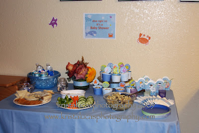    Baby Shower Ideas on Paper And Cake  P C Real Life Parties   Under The Sea Baby Shower