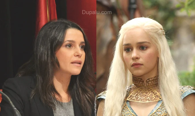 Inés Arrimadas en Juego de Tronos como  a Daenerys Targaryen, Khaleesi