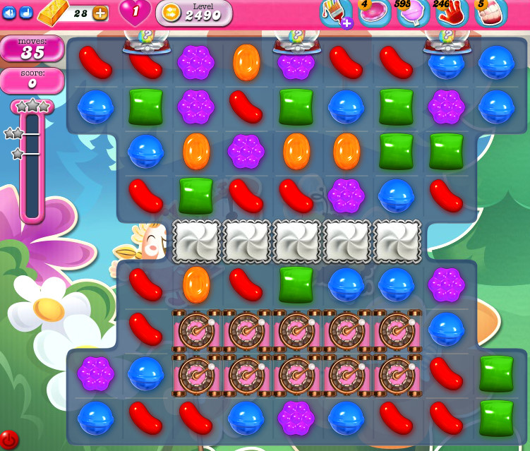 Candy Crush Saga level 2490