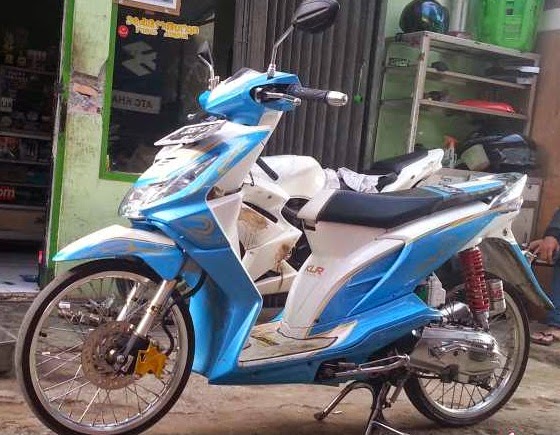 Modifikasi Honda Beat Velg Jari - Jari Unik Sederhana 