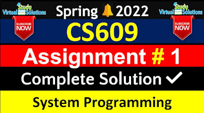 CS609 Assignment 1 Solution Spring 2022