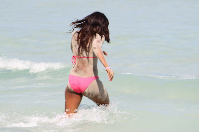 Alexandra Burke Bikini Candids