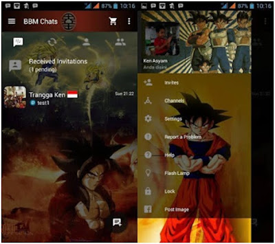 BBM MOD Dragon BallZ APK Terbari Versi 2.10.0.35