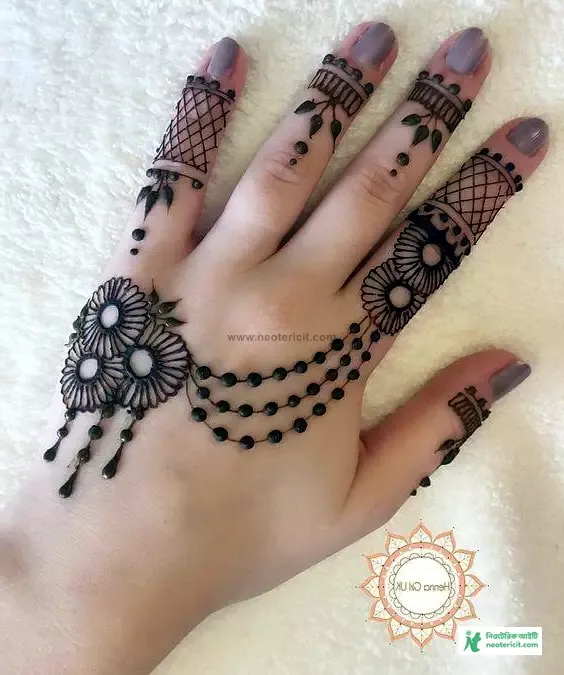 Small Kids Hand Mehndi Designs - Small Girls Mehndi Designs - Small Kids Mehndi Designs 2023 - chotoder mehndi design - NeotericIT.com - Image no 5