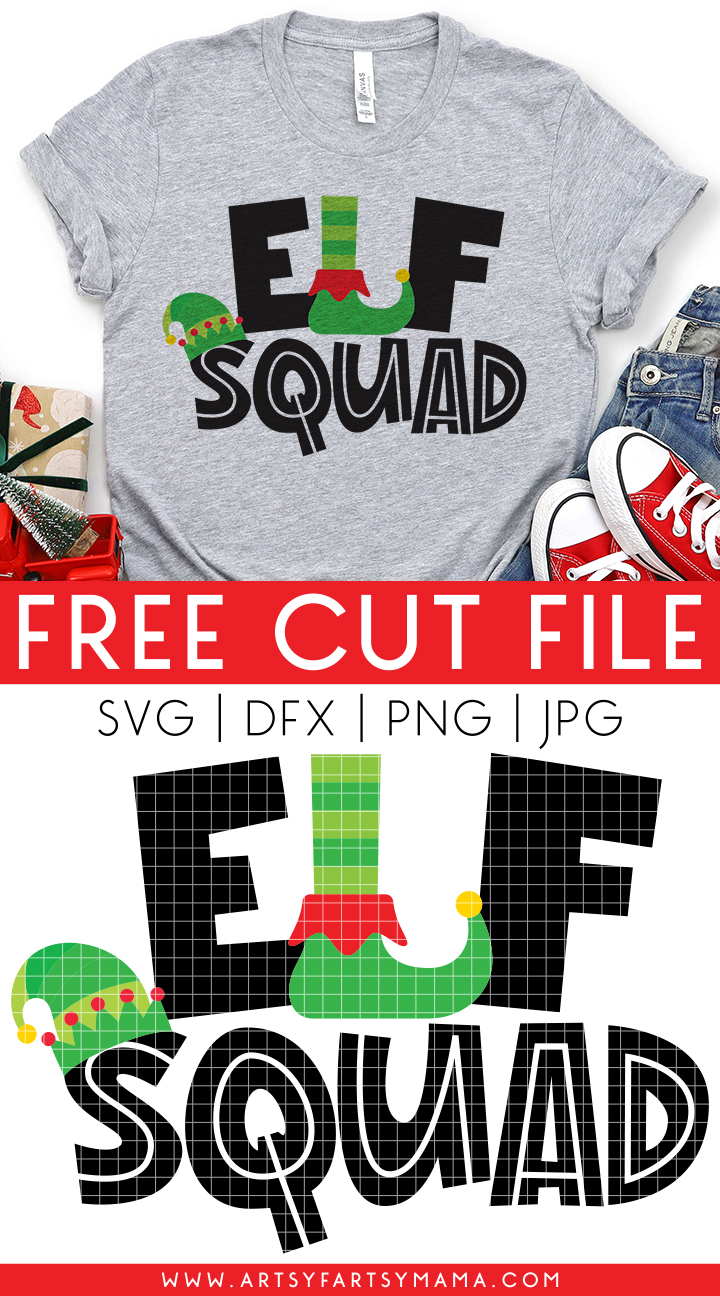 Free "Elf Squad" SVG Cut File
