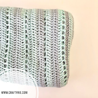 a gorgeous ombre crochet blanket by CraftyRie