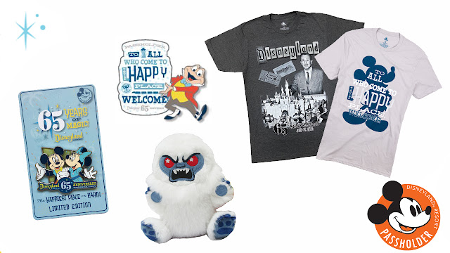 Disneyland Park 65th Anniversary Annual Passholders, Disney Parks Wishables plush of the Abominable Snowman the Matterhorn Bobsleds attraction Merchandise Online