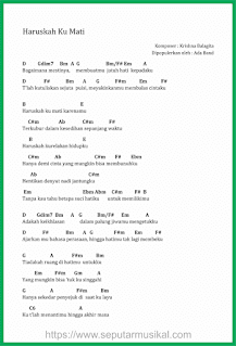 chord lagu haruskan ku mati ada band