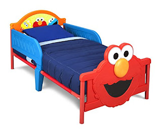 Delta Children 3D-Footboard Toddler Bed, Sesame Street