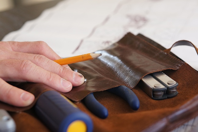 Leather Tool Roll Bag Tutorial