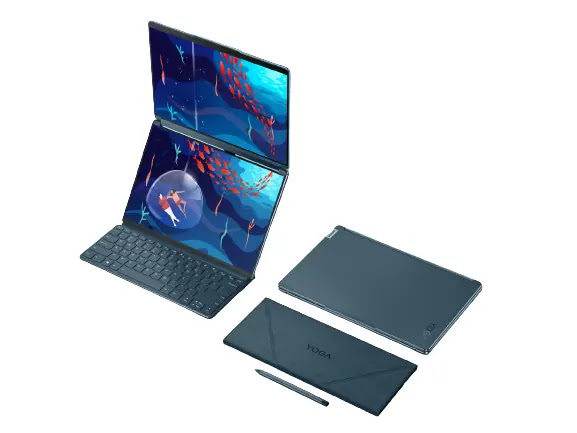 كمبيوتر محمول Lenovo Yoga Book 9i بشاشة مزدوجة OLED قادم في يونيو مقابل 2100 دولار وما فوق