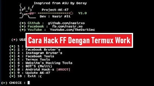 Cara Hack FF dengan Termux Work