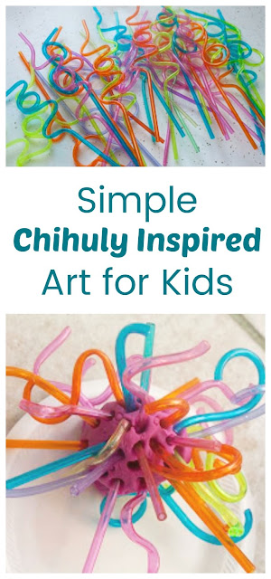 Easy Chihuly Inspired Sculptures for Kids