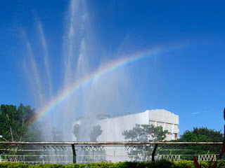 gaston park fountain and a rainbow, cdo