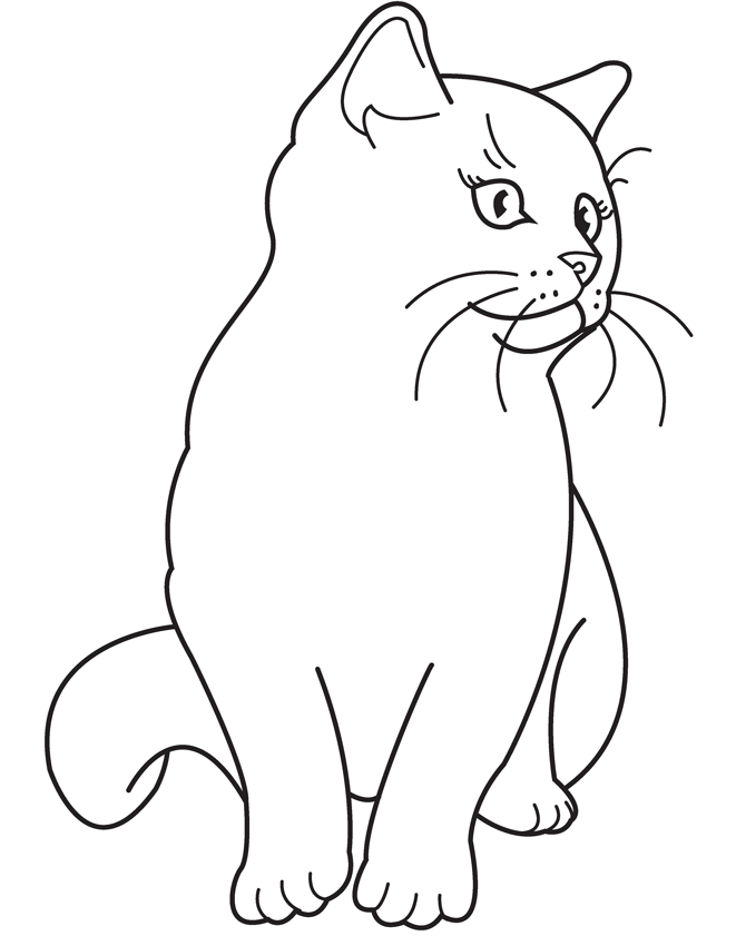  Coloring  Pages  Cats  and Kittens  Coloring  Pages  Free and 