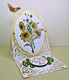 Black Eyed Susan, butterflies, card, Filigree Delight, Just Rite, JustRite, opulent ovals, parisian accents, Spellbinders, standard circles, 