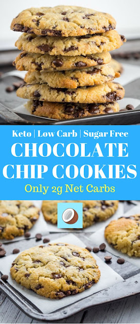 KETO CHOCOLATE CHIP COOKIES – BEST LOW CARB SUPER SOFT COOKIES