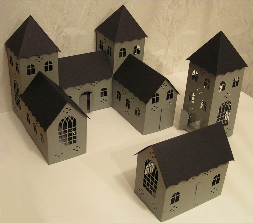 Download Free Paper Craft Cutting Designs for Silhouette Cameo: Some amazing 3d buildings