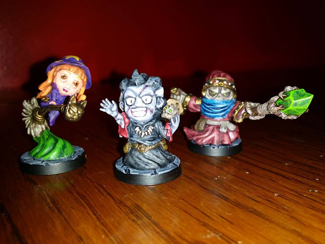 Super Dungeon Explore miniatures painted by Knitfink