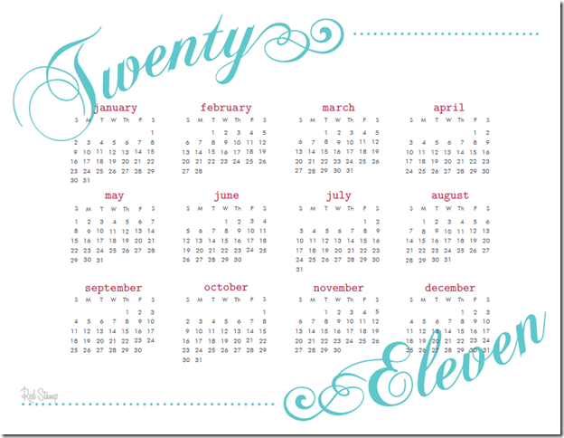 Printable 2011 Calendar