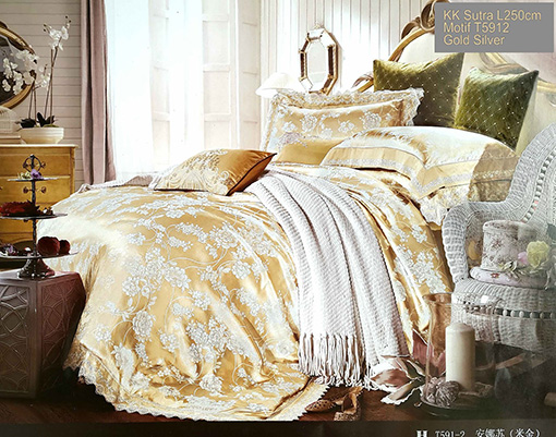 Sprei Cantik Gold Silver