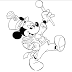 Mickey mouse en el circo para pintar